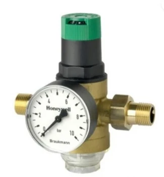 Braukmann D06F-AM drukregelaar met manometer FF 3/4 x 3/4 - 1,5-6 bar - max 40 °C