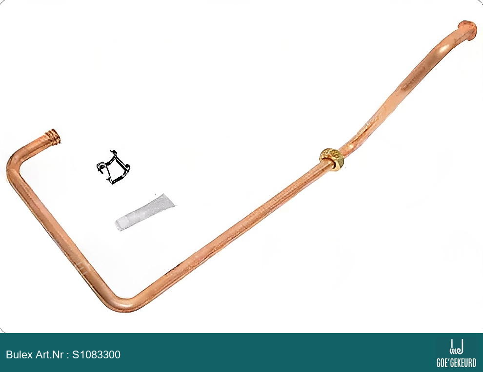 Buis wisselaar / driewegenklep – zijaanzicht • BULEX Art.NR: S1083300