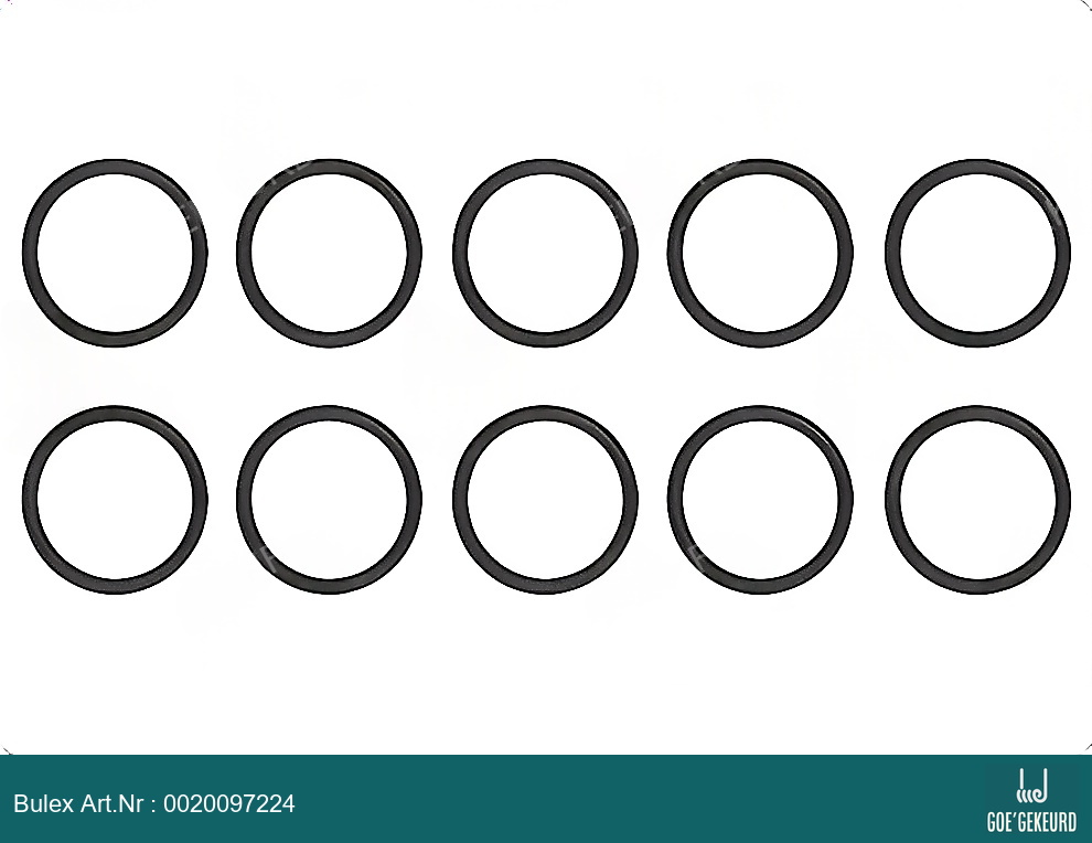 O-ring (10 st.) – zijaanzicht • BULEX Art.NR: 0020097224