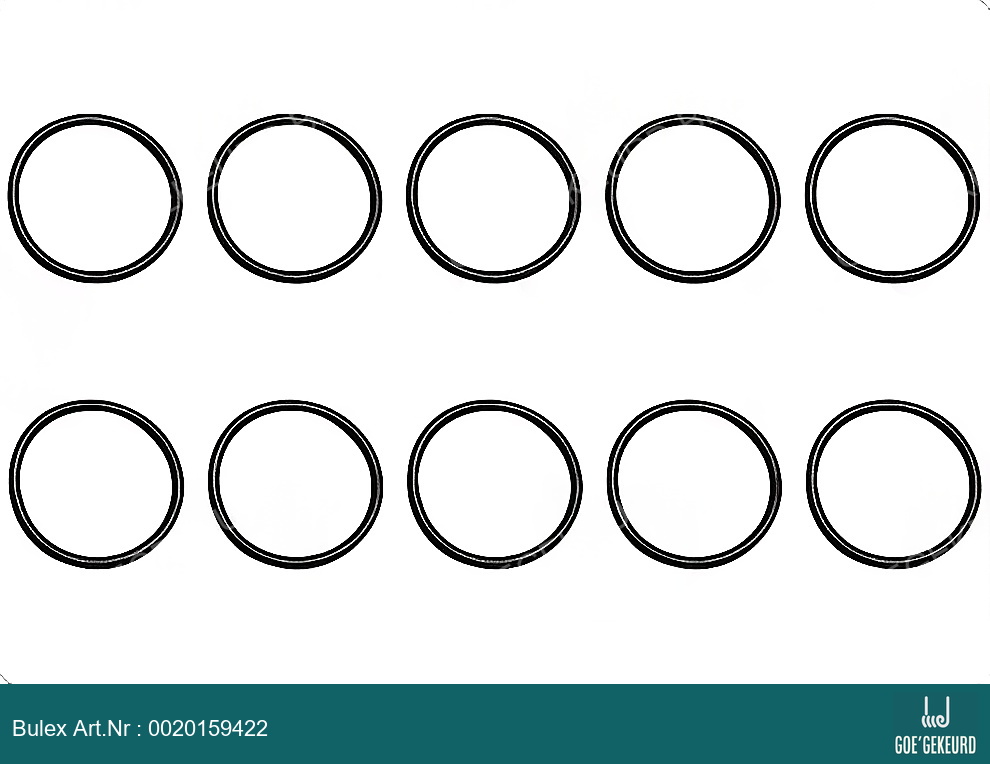 O-ring (10 st.) – zijaanzicht • BULEX Art.NR: 0020159422