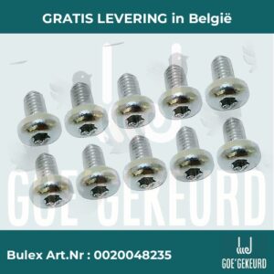 Schroef voorpaneel (x10) – productfoto • gratis verzending in België • BULEX Art.NR: 0020048235