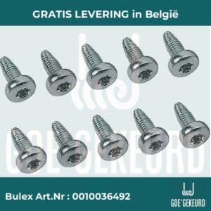 Schroef, (x10) – productfoto • gratis verzending in België • BULEX Art.NR: 0010036492
